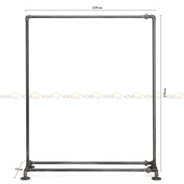 GQA68021 - Giá quần áo ống nước 006 - 120x37x150 (cm)