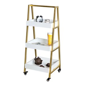 Kệ trưng bày 3 tầng di động 44x40x100cm gỗ cao su TDSL009