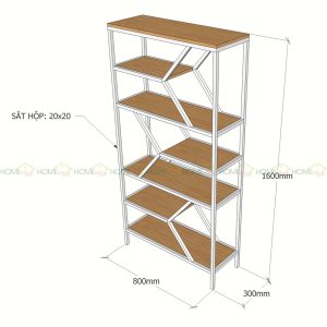 KTB68052 - Kệ trang trí DIMON - SHELF - 80x30x160 (cm)