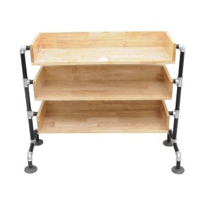 KG68001 - Kệ giày bằng gỗ ống nước 3 tầng hiện đại - 80x30x80 (cm)