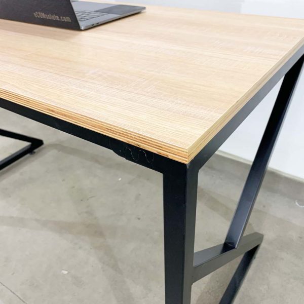 Bàn cụm 2 120x120cm gỗ Plywood hệ PLY chân lắp ráp HBPL011
