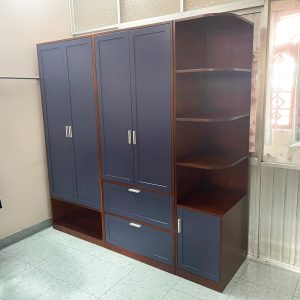 module tủ quần áo kết hợp kệ trang trí