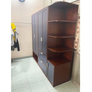 module tủ quần áo kết hợp kệ trang trí