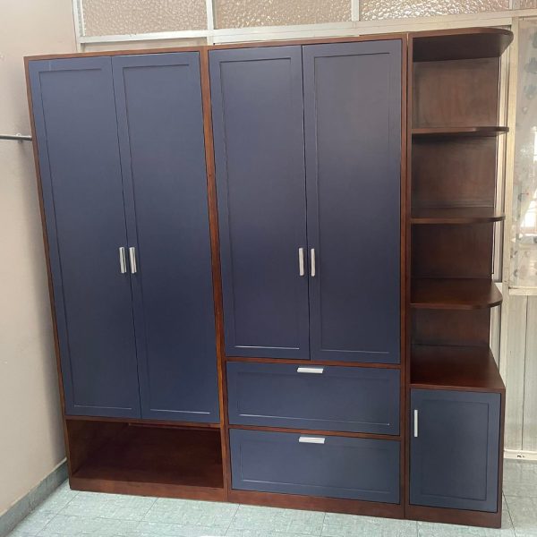 module tủ quần áo kết hợp kệ trang trí