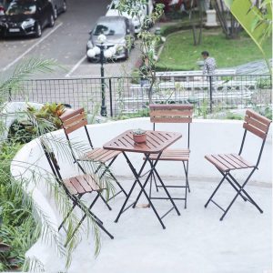 GCF050 - Ghế cafe ngoài trời xếp gọn Patio 01