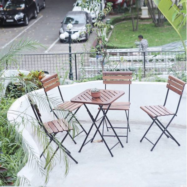 GCF050 - Ghế cafe ngoài trời xếp gọn Patio 01