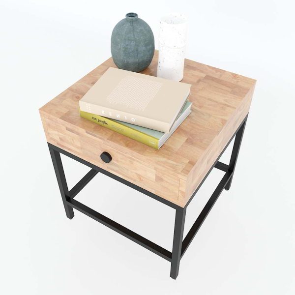 Tủ đầu giường hiện đại khung sắt 45x45x50 (cm) TDG68028