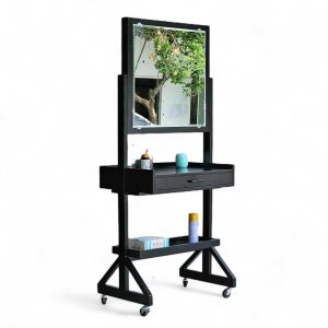 Trạm làm đẹp Makeup Station di động 76x50x170cm gỗ cao su TDSL007