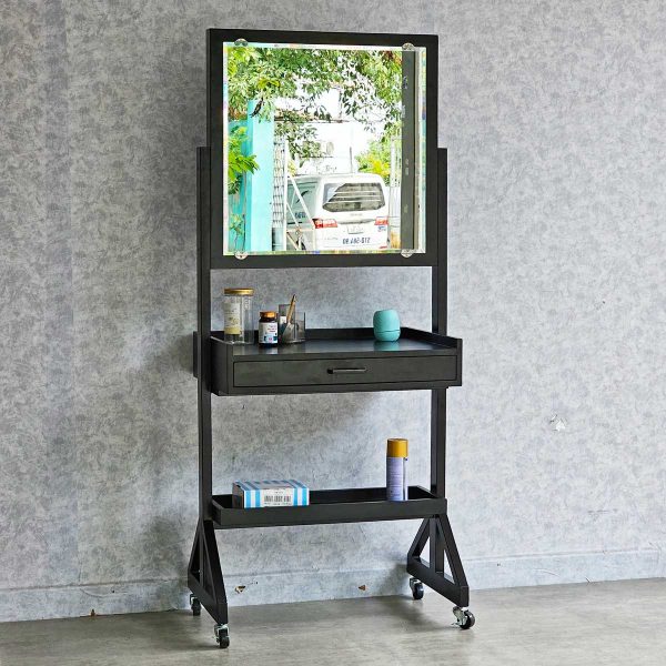 Trạm làm đẹp Beauty Salon di động 76x50x170cm gỗ cao su TDSL007