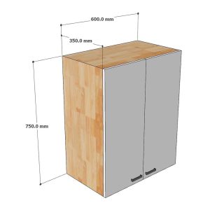 Module tủ bếp trên 60cm hệ 2 cửa mở TBT013