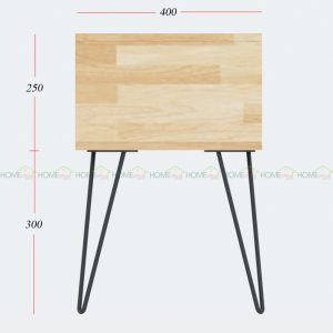 Kích thước của tủ đầu giường PINLEG - 50x40x55 (cm)