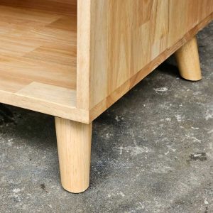 Tủ để đồ có ngăn kéo giấu tiền 125x49x100cm gỗ cao su KTB68188
