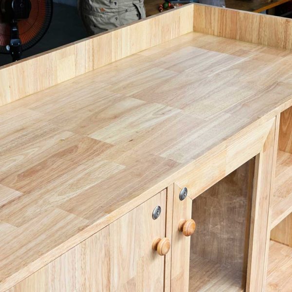 Tủ để đồ có ngăn kéo giấu tiền 125x49x100cm gỗ cao su KTB68188