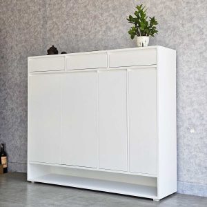 Tủ giày đă năng 140x35x120cm gỗ cao su KG68075