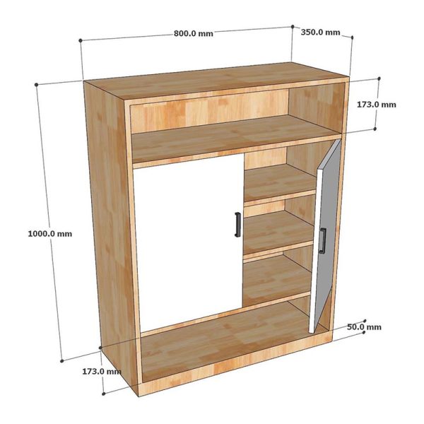 Tủ giày 5 tầng gỗ tự nhiên KG68063