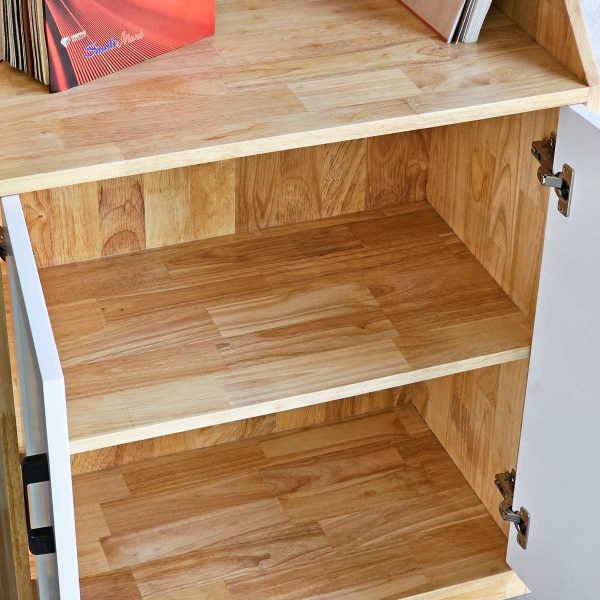 Kệ sách có ngăn tủ 70x40x180cm gỗ cao su KS68252