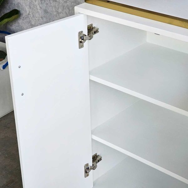 Kệ tủ trưng bày Beauty 65x40x180cm gỗ cao su KTB68183